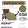 Imagem de Lençol 300 Fios Solteiro Sem Elástico Percal 100% Algodão Cama Box Toque Macio Aveludado