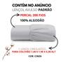 Imagem de Lençol Avulso Casal Com Elástico 400 Fios Cor Cinza