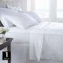 Imagem de Lençol avulso com elástico queen percal 200 fios 100% algodão branco - queen size - branco