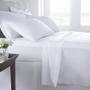 Imagem de Lençol avulso com elástico queen percal 200 fios 100% algodão branco - queen size - branco