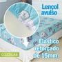 Imagem de Lençol Avulso Queen Estampado COZZILAR - Malha 100% Algodão com Elástico, Conforto e Ajuste Perfeito