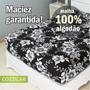Imagem de Lençol Avulso Queen Estampado COZZILAR - Malha 100% Algodão com Elástico, Conforto e Ajuste Perfeito