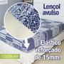 Imagem de Lençol Avulso Queen Estampado COZZILAR - Malha 100% Algodão com Elástico, Conforto e Ajuste Perfeito
