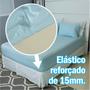 Imagem de Lençol Avulso Queen Malha 100% Algodão Liso Com Elástico