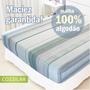 Imagem de Lençol Avulso Solteiro Malha 100% Algodão Estampado Com Elástico