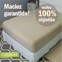Imagem de Lençol Avulso Solteiro Malha 100% Algodão Liso Com Elástico