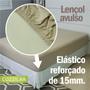 Imagem de Lençol Avulso Solteiro Malha 100% Algodão Liso Com Elástico