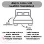 Imagem de Lençol Cama Box Casal 01 Peça Microfibra Premium Sem Elástico 150 Fios