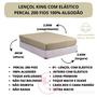 Imagem de Lençol Cama Box King Avulso com Elástico 100% Algodão Percal 200 Fios 01 Peça Lindo Toque Suave