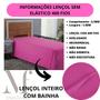 Imagem de Lençol Cama Solteiro Sem Elástico 400 Fios Avulso Toque Macio Lindo