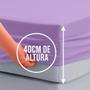 Imagem de Lençol Casal Avulso 400 Fios 40cm Altura 100% algodao