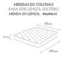 Imagem de Lençol Casal C/ Elástico 100% Algodão 1,38m X 1,88m X 30cm