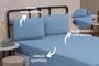 Imagem de Lençol Casal Cama Box Avulso Sem Elástico Linha Prime Microfibra