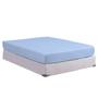 Imagem de Lençol Casal com Elástico Avulso Percal 200 Fios 100% Algodão 01 Peça Lindo Macio Cama Box AZUL BEBÊ