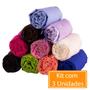 Lençol Casal Com Elástico Kit 3 Unidades Percal Cama Box Coloridos - SULTAN Imagem de Lençol Casal Com Elástico Kit 3 Unidades Percal Cama Box Coloridos