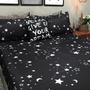 Imagem de Lençol Com Elástico Casal Comum 4 Un Star Decor Com Almofada