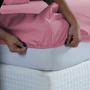 Imagem de Lençol de Cama Solteiro 400 Fios Beliche Micro Percal com Elástico