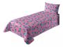 Imagem de Lençol de Cama Solteiro Estampado Stitch 1,40 x 2,10m com 2 peças