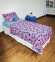 Imagem de Lençol de Cama Solteiro Estampado Stitch 1,40 x 2,10m com 2 peças