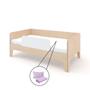Imagem de Lençol de Elástico Avulso Mini Cama 70cm x 150cm x 15cm Branco Arrumadinho Enxovais