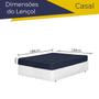 Imagem de Lençol de Elástico Casal 170 Fios Percal Kit Com 3 Unidades Cama Box