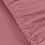 Imagem de Lençol de micropercal casal padrão e duas fronhas 400 fios com elastico 03 pçs rose