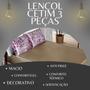 Imagem de Lencol em Cetim Casal Elástico 3 Pcs Macio Toque Suave Anti Frizz Nós Resistente