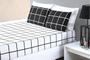 Imagem de Lençol para cama queen jogo 198cm 158cm com 2 fronhas micropercal 200 fios macio