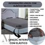 Imagem de Lençol Queen 400 Fios com Elástico Micro Percal LINHA PREMIUM Cama Box