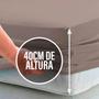 Imagem de Lençol Queen 40cm c/ Elástico Avulso Percal 180 fios 80% Algodão
