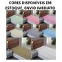 Imagem de Lençol Solteiro 01 Peça com Elástico Cama Box Percal 300 Fios Algodão