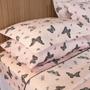 Imagem de Lençol Solteiro 2 Peças Forro de Cama Com Elástico e Fronha Estampado