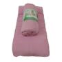 Imagem de Lençol Solteiro Camitalia 100% Algodão Cor Rosa Fio 30/1 Com Elástico Linha Trento