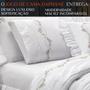 Imagem de Lencol Super Queen Size Elastico Daphane 100%Algodao Extra Macio BOUQUET