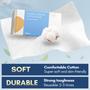 Imagem de Lenços de Algodão PoeticeHome Soft Dry Wipe - Pacote com 6 (600 Unidades)