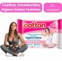 Imagem de Lenços Toalhas Umedecidas Feminino Higiene Intima 2 Pacotes Com  24un Cada
