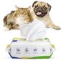 Imagem de Lenços Umedecidos Pawaboo para Cães - Sem Perfume, Hipoalergênicos (100 Unidades)
