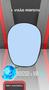Imagem de Lente Convexo Espelho Do Retrovisor Fusca Raquete Azul