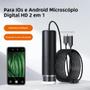 Imagem de Lente Macro Universal Portátil 60X Para Celular Com Clipe E Luz LED