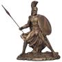 Imagem de Leonidas Guerreiro Esparta Dourado C/ Bronze Resina Estatua