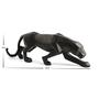 Imagem de Leopardo Pantera Negra Escultura Estatua Luxo Decoração Casa Mart 45cm - Preto