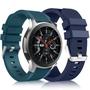 Imagem de Lerobo 2 Pack Pulseiras Silicone 22mm p/ Galaxy Watch 3 45mm (Azul Marinho/Oceano)