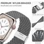 Imagem de Lerobo 2 Pack Pulseiras Trançadas Solo Loop p/ Apple Watch (DarkGray/ArmyGreen)