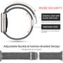 Imagem de Lerobo 2 Pack Pulseiras Trançadas Solo Loop p/ Apple Watch (DarkGray/ArmyGreen)