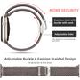 Imagem de Lerobo 2 Pack Pulseiras Trançadas Solo Loop p/ Apple Watch (DarkGray/Stone)