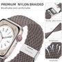 Imagem de Lerobo 2 Pack Pulseiras Trançadas Solo Loop p/ Apple Watch (DarkGray/Stone)