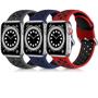 Imagem de Lerobo 3 Pulseiras de Silicone p/ Apple Watch 38-45mm 