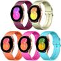 Imagem de Lerobo 5 Pulseiras Compatíveis com Galaxy Watch 7/6/5/4 20mm (Coral/Ouro/Vinho/Rosa/Verde)