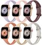 Imagem de Lerobo 6 Pack Pulseiras Finas de Silicone para Apple Watch  (Variadas)