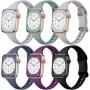 Imagem de Lerobo 6 Pulseiras Slim de Silicone p/ Apple Watch 38-49mm (Várias Cores)